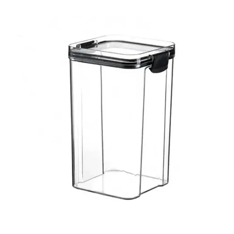 Airtight Food Storage Containers – Stackable Clear Jars with Lids