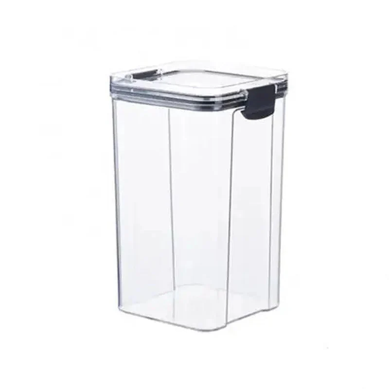 Airtight Food Storage Containers – Stackable Clear Jars with Lids