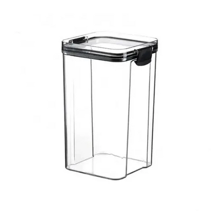Airtight Food Storage Containers – Stackable Clear Jars with Lids