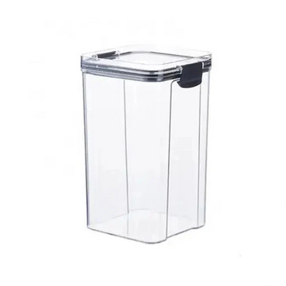Airtight Food Storage Containers – Stackable Clear Jars with Lids