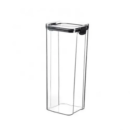 Airtight Food Storage Containers – Stackable Clear Jars with Lids
